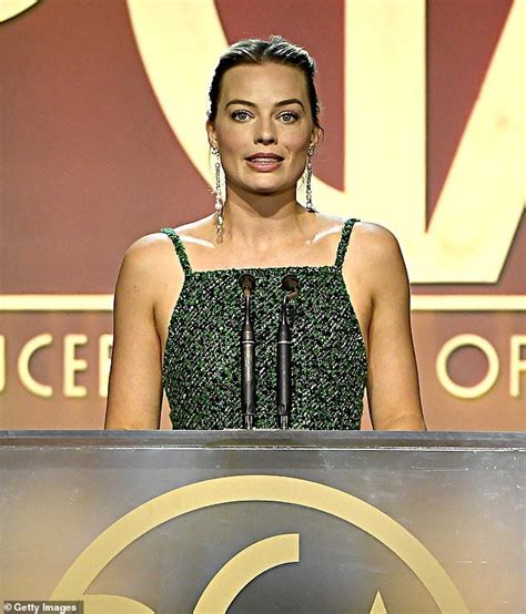 Margot Robbie Wears A Strappy Green Jumpsuit At Producers Guild Awards Margot Robbie Robbie