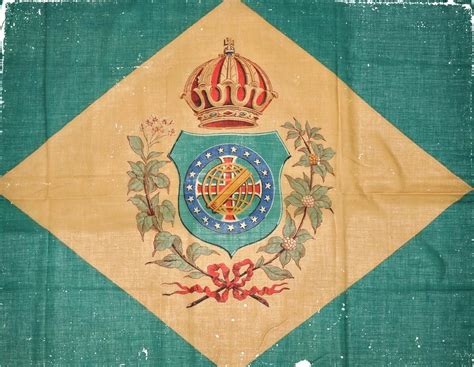 Bandeira Do Império Do Brasil Feita Em 1870 Acervo Do Museu Imperial