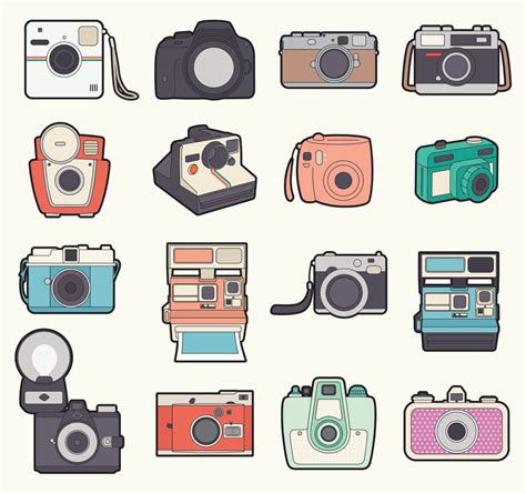 Premium Vector Clipart Kawaii Camera Clipart Kawaii Etsy Camera