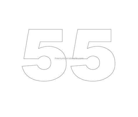 Free Helvetica 55 Number Stencil