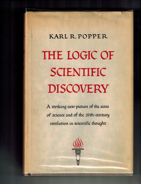 The Logic Of Scientific Discovery By Karl R Popper First American