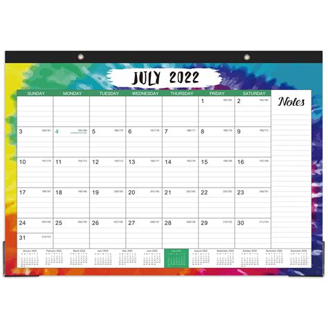 2022 Desk Calendar Desk Calendar 2022 With Notes Content And Julian