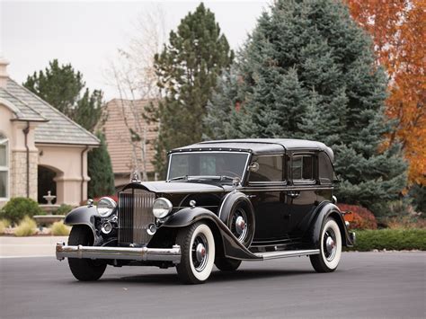 1933 Packard Twelve Individual Custom All Weather Town Car Landaulet By
