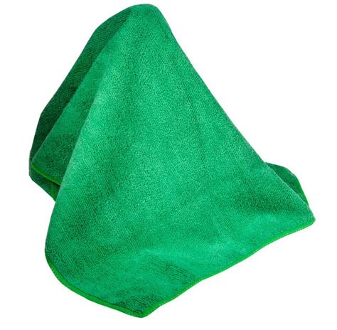 A50106e 14x14 Microfibre Cleaning Cloth Green 10package