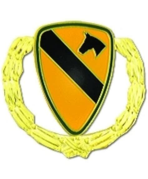 1st Cavalry Division With Wreath Pin 15840 1 18 Inch Etsy