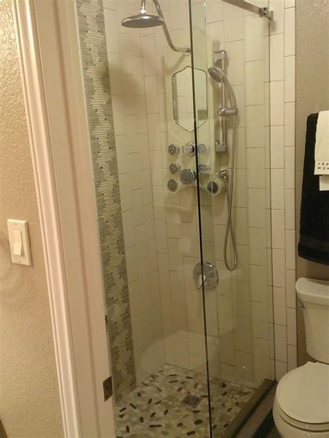 They appear to be drywall. Tub To Shower Conversion Home Design Ideas, Pictures ...