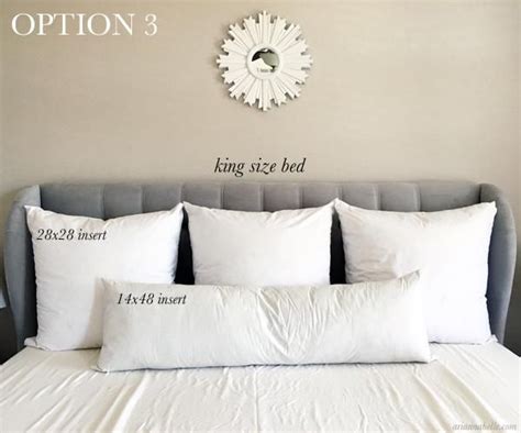 The standard sized pillow is easier to fluff and arrange as you wish. Pillow Size Guide for King Beds - Arianna Belle | Bed ...