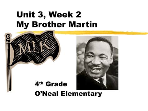 My Brother Martins Journey To Civil Rights Ppt