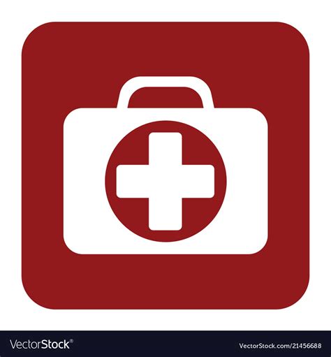 First Aid Kit Symbol And Medical Services Icon Vector Image