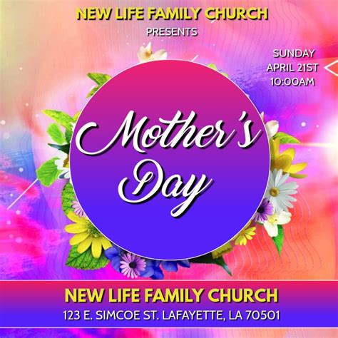 Copy Of Mothers Day Church Flyer Template Postermywall
