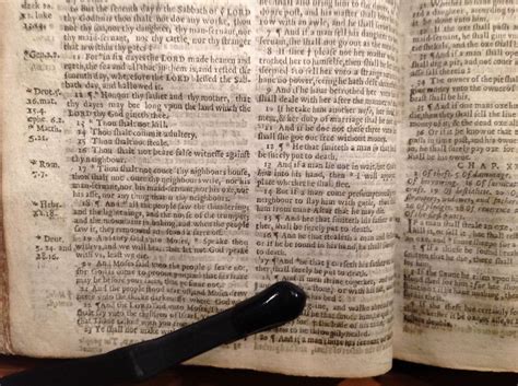 1631 Wicked Bible A Curious Printed Of The King James Bible Which