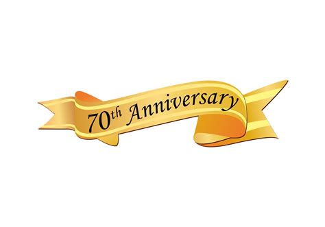 Anniversary 70th Celebration Logo Graphic By Deemka Studio · Creative