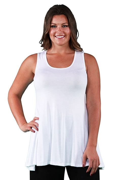 24seven Comfort Apparel Plus Size Clothing For Women Sleeveless Fit And