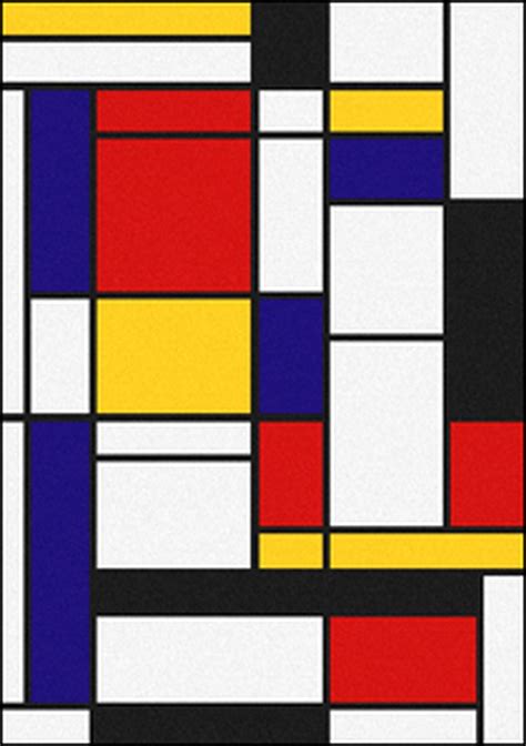 Piet Mondrian Shape Art