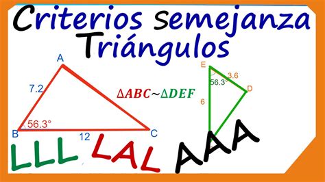Criterios De Semejanza De Triángulos Criterios De Semejanza De