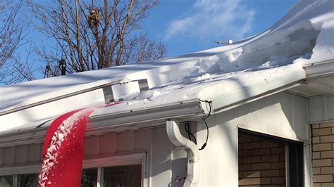 Easy Roof Snow Removal Slide Tool Video2 Youtube