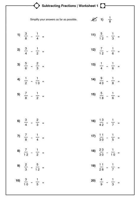 Adding Fractions Worksheets Adding Fractions Worksheets Th Grade Page