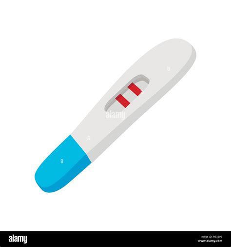 Positive Pregnancy Test Cartoon Icon Stock Vector Image And Art Alamy
