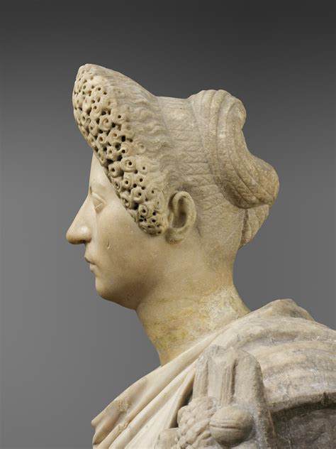 Marble Statue Of Tyche Fortuna Restored With The Portrait Head Of A
