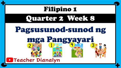 Pagsusunod Sunod Ng Mga Pangyayari Filipino Grade Quarter Week