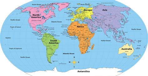 Labeled Map Of The World Time Zones Map World
