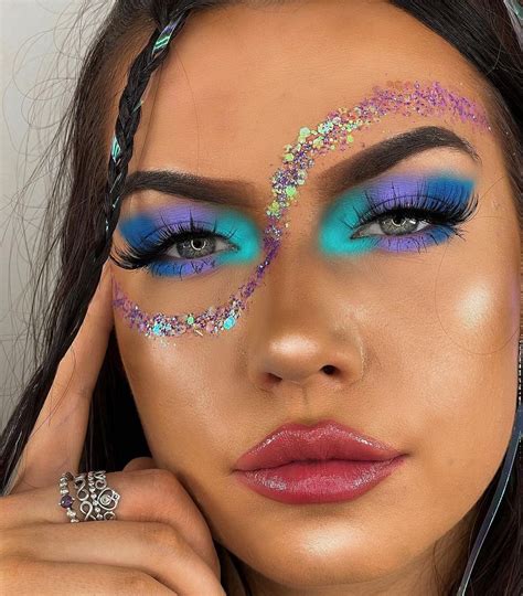 50 Festival Makeup Looks Easy Face Glitter Ideas Rave In Style