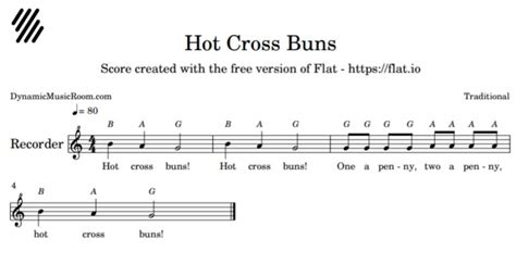 How To Play Hot Cross Buns On The Recorder For Beginners Dynamic