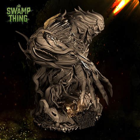 Swamp Thing Bust 3d Model Ready To Print Stl