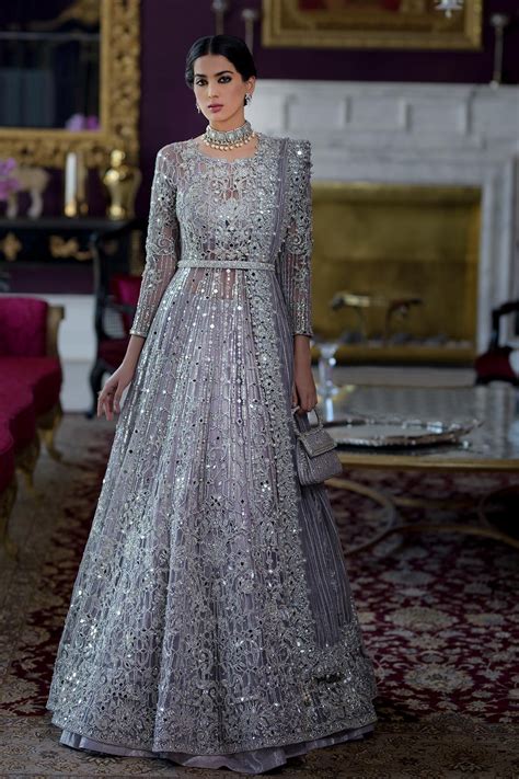 Buy Pakistani Bridal Dresses Designer Long Maxi Outfit For Walima