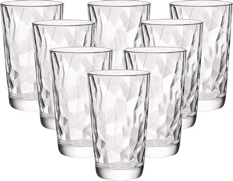 Circleware 40155 8 Piece Set Of Heavy Base Highball Drinking Glasses Tumblers Kitchen
