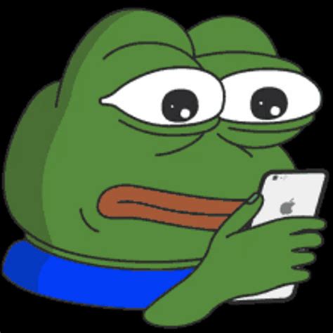 Pepe Frog Meme Reading Text Nervous Sweat 