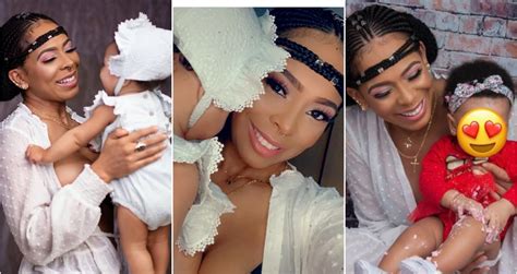 Bbnaija 2017 Star T Boss Celebrates Daughters 6 Month On Earth With