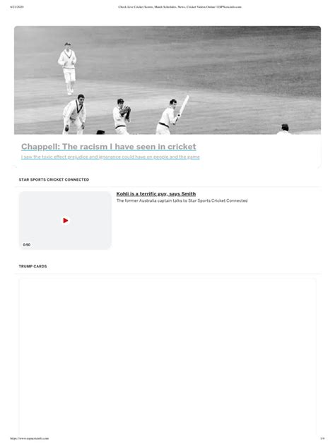 Check Live Cricket Scores Match Schedules News Cricket Videos Online