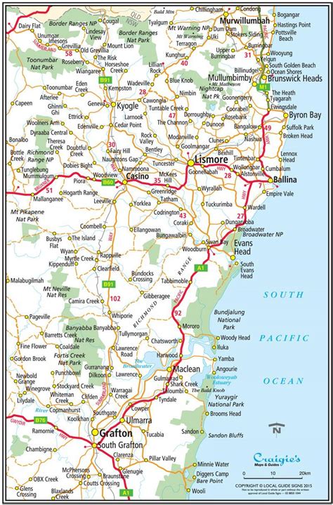 Map Of Northern Nsw Coast Oakland Zoning Map