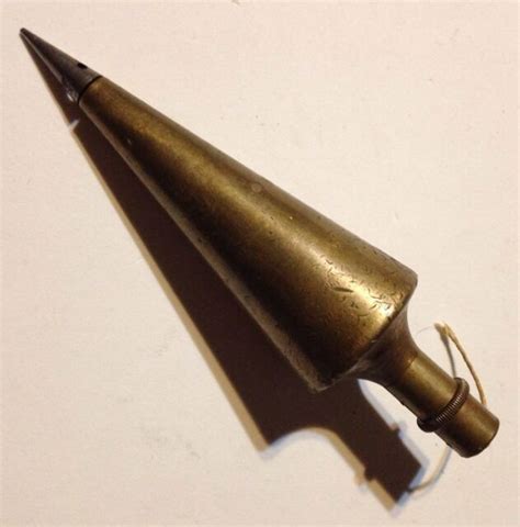 Vintage Brass Plumb Bob Rare Design Shape Tool Antique Old Levels K830010 Ebay