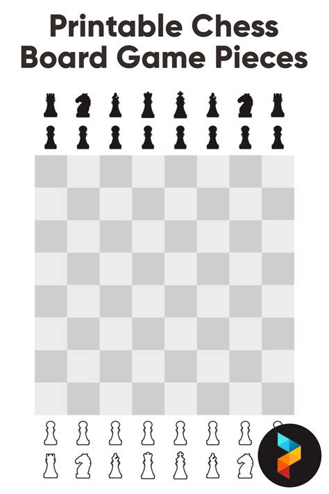 10 Best Printable Chess Board Game Pieces PDF For Free At Printablee