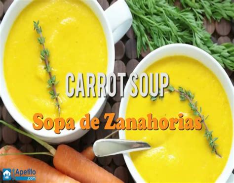 Receta De Sopa De Zanahorias