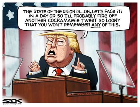 A Big Beautiful State Of The Union Political Cartoons Daily Breeze