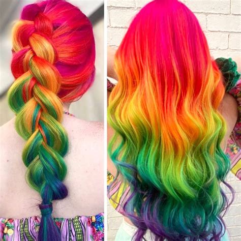 Perpaduan Warna Pelangi, 10 Trend Gaya Rambut Penuh Warna | Dailysia