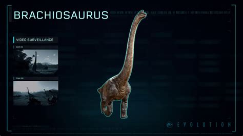 Jurassic World Evolution Species Profile Brachiosaurus Youtube