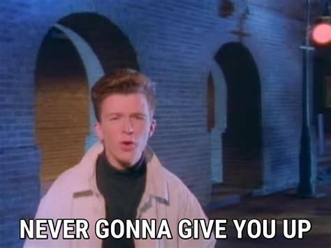 never gonna give you up lyrics rick astley song in images