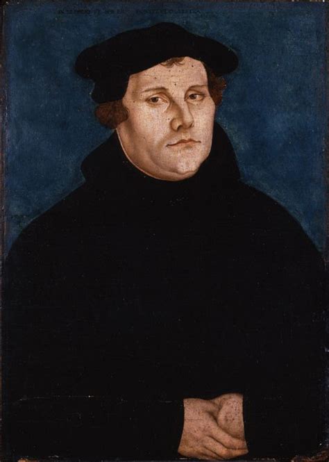 Martin Luther 1483 1546 Portrait By Lucas Cranach The Elder 1472