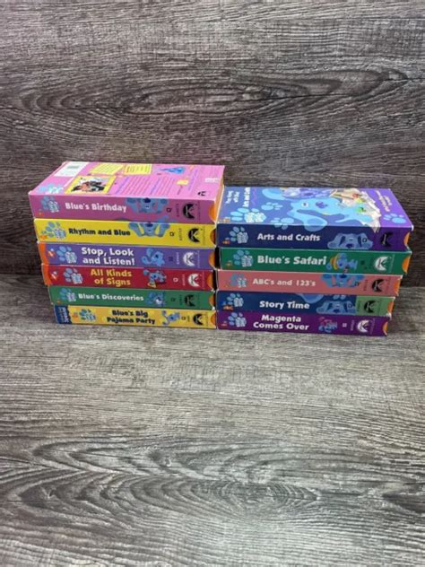 Blues Clues Vhs Vintage Nick Jr Nickelodeon Tape Pick Your Titles