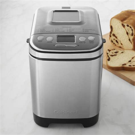 This cool bread maker also has a recipe book, a measuring cup, and measuring pan to make your work easy. Cuisinart Bread Maker | Williams Sonoma