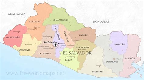 Karte Von El Salvador