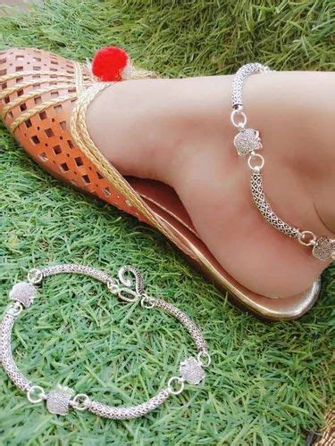 Trendy Beautiful Brass Silver Plated Anklets At Rs 35000 Silver