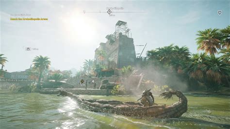 Assassins Creed Origins Faiyum Oasis Introduction Sync Tower