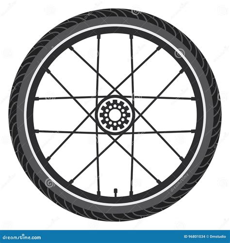 Bicycle Wheel Vector Stock Vector Illustration Of Metal 96801034