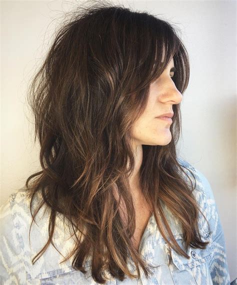 20 Collection Of Long Curly Shag Hairstyles With Bangs