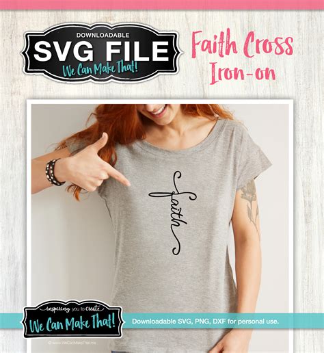 Free Faith Cross Cut File Svg